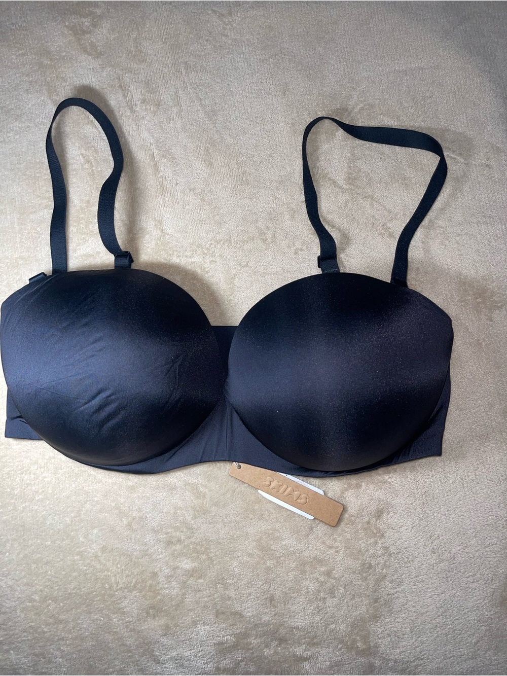 SKIMS Ultimate Push-Up Strapless Bra | Onyx | 38DD | NWT